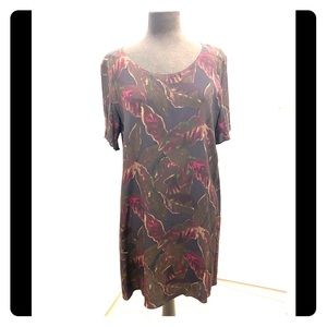 Wilfred free dark leaves pattern dress